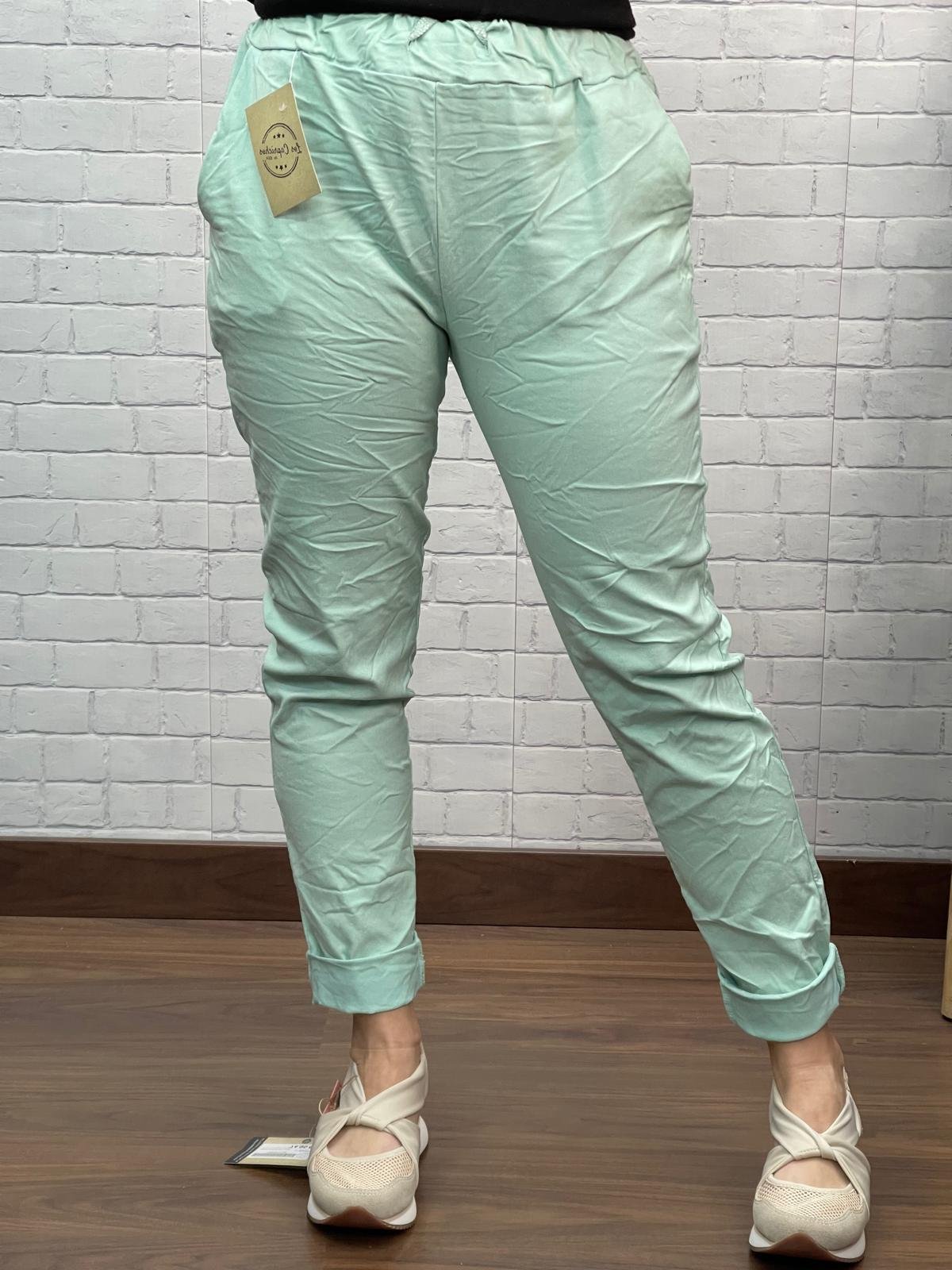 Pantalón Ceci Aguamarina T-36/52 Elástico
