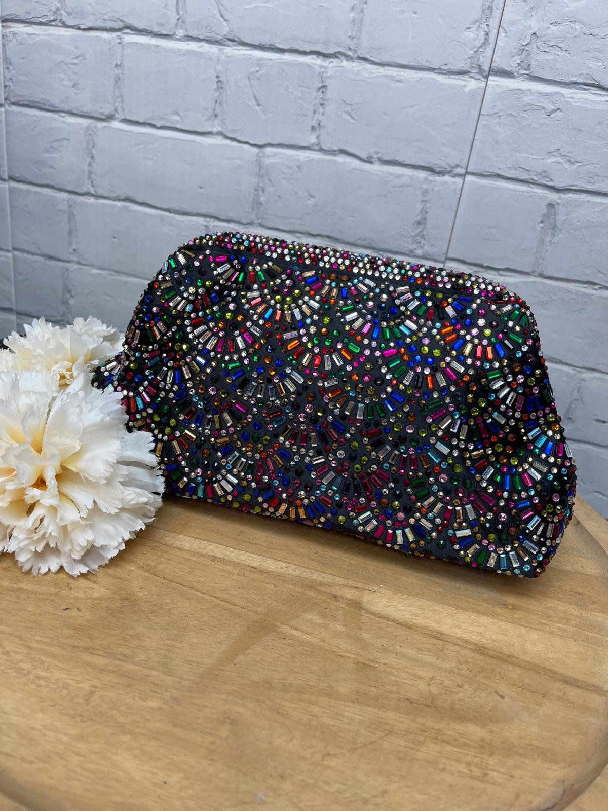 Bolso Fiesta Fucsia ML240815 Tipo Mosaico - Imagen 2
