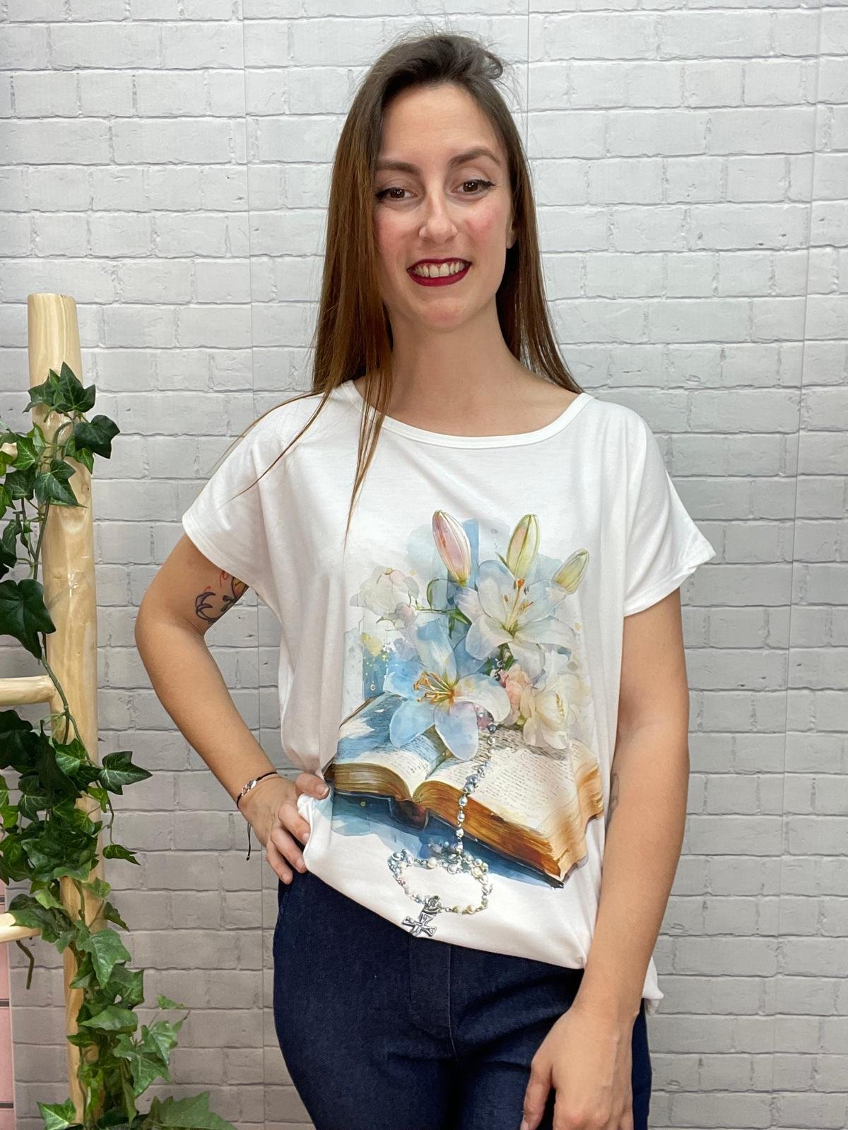 Camiseta Libro T-36/46 Con Dibujo