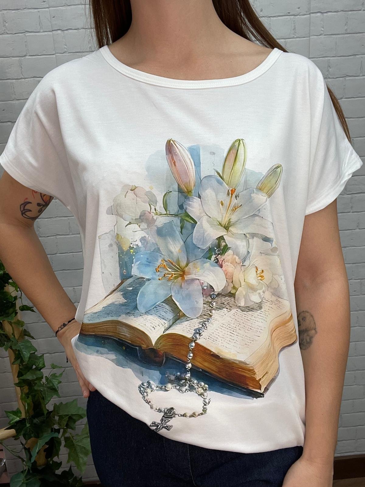 Camiseta Libro T-36/46 Con Dibujo