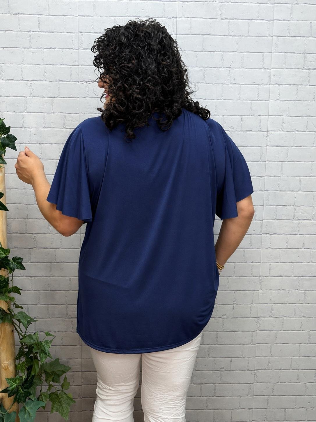 Camiseta Tere Marino T-46/54 Con Collar