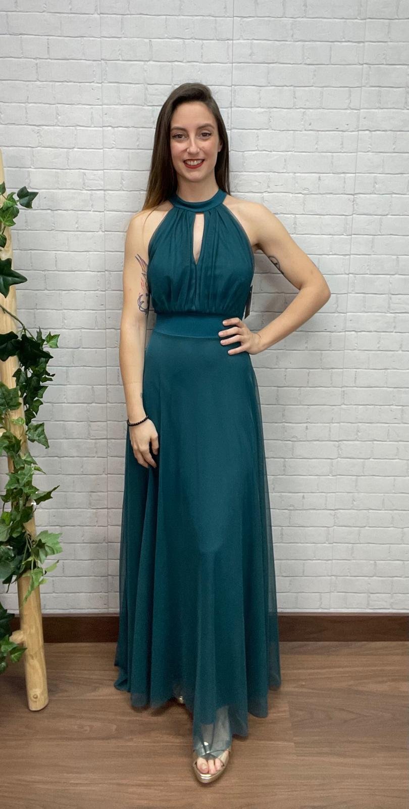 Vestido Leticia Océano T-36/44 Cuello Halte