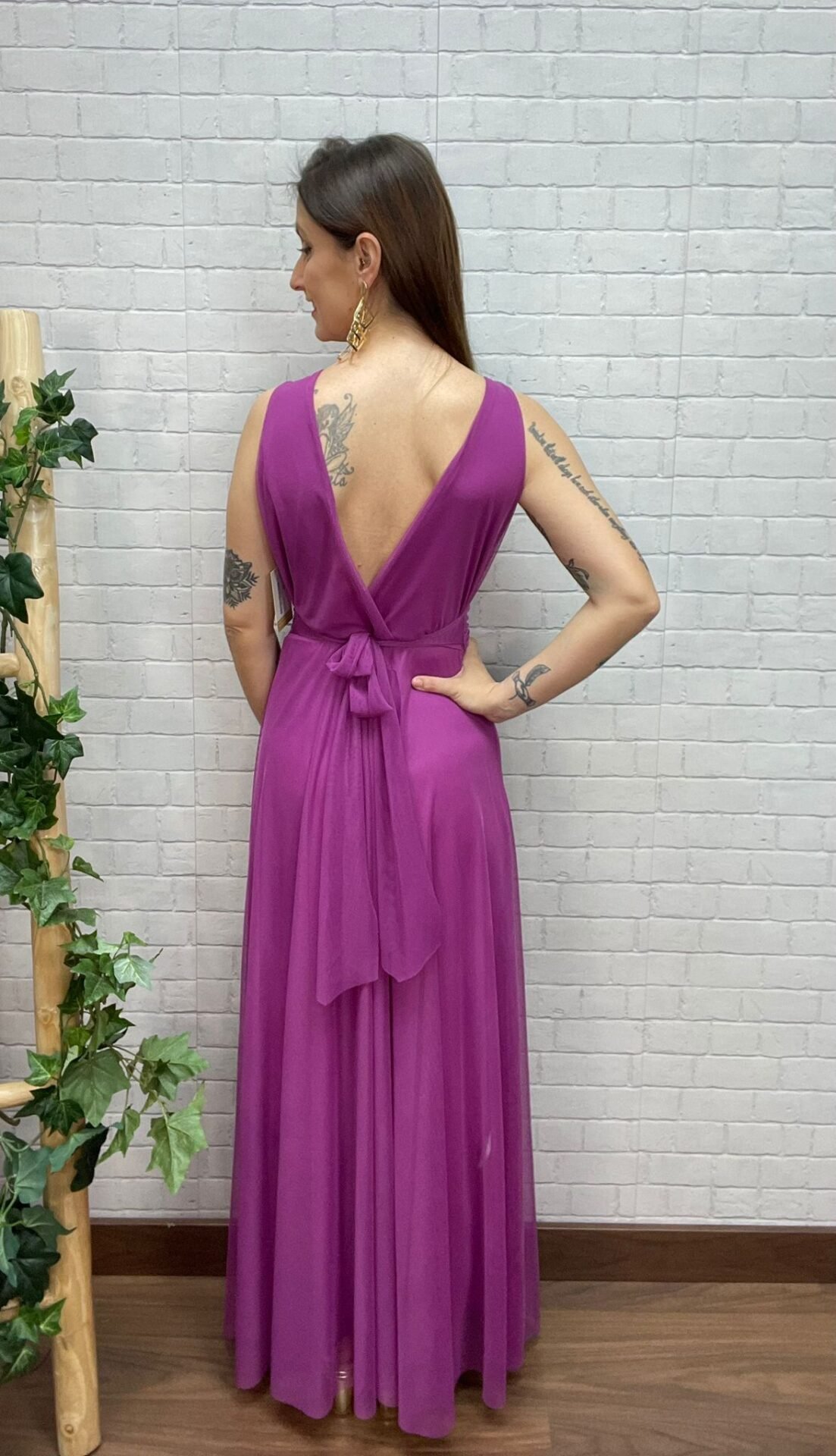 Vestido Morgana Buganvilla T-36/44 De Tul