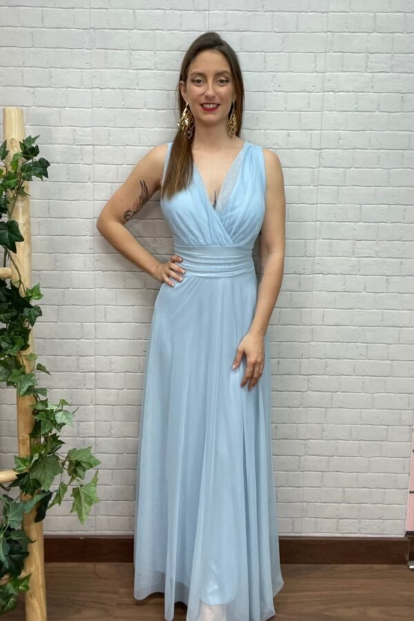 Vestido Morgana Celeste