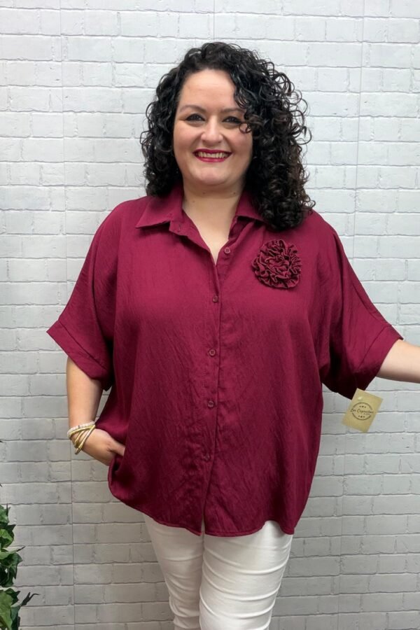Camisa Laura Granate