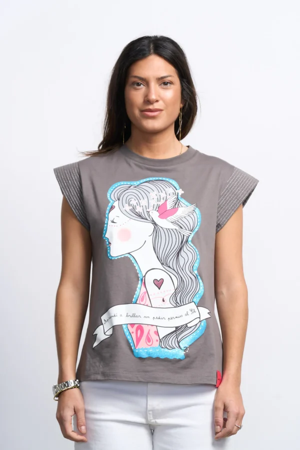 Camiseta Aitana Anabel Lee T-XS/2XL Con Ilustración