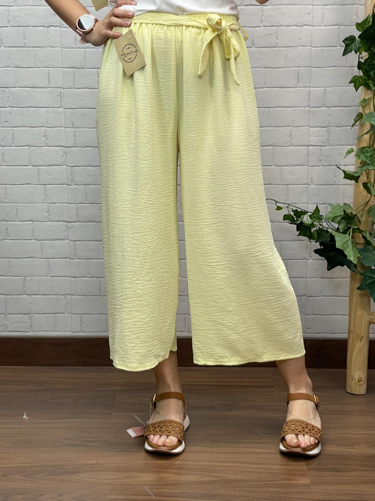 Pantalón Fabi Amarillo T-36/48 Tipo Culotte