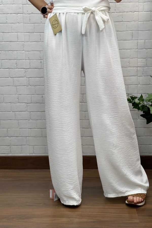 Pantalón Jackie Blanco T-36/48 Tipo Palazzo