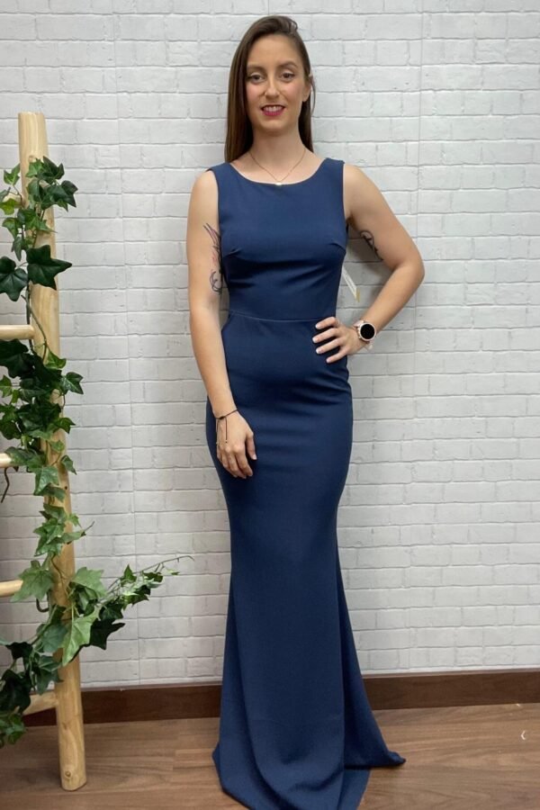 Vestido Ariel Marino T-34/38 Corte Sirena
