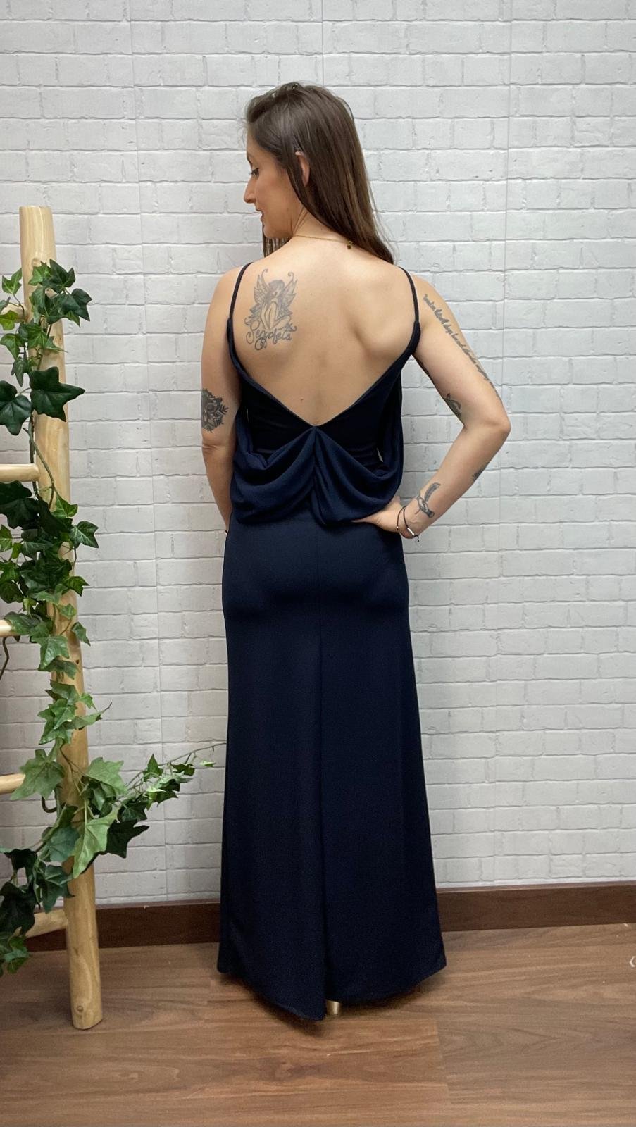 Vestido Cristal Marino T-32/38 Con Gasa - Imagen 3