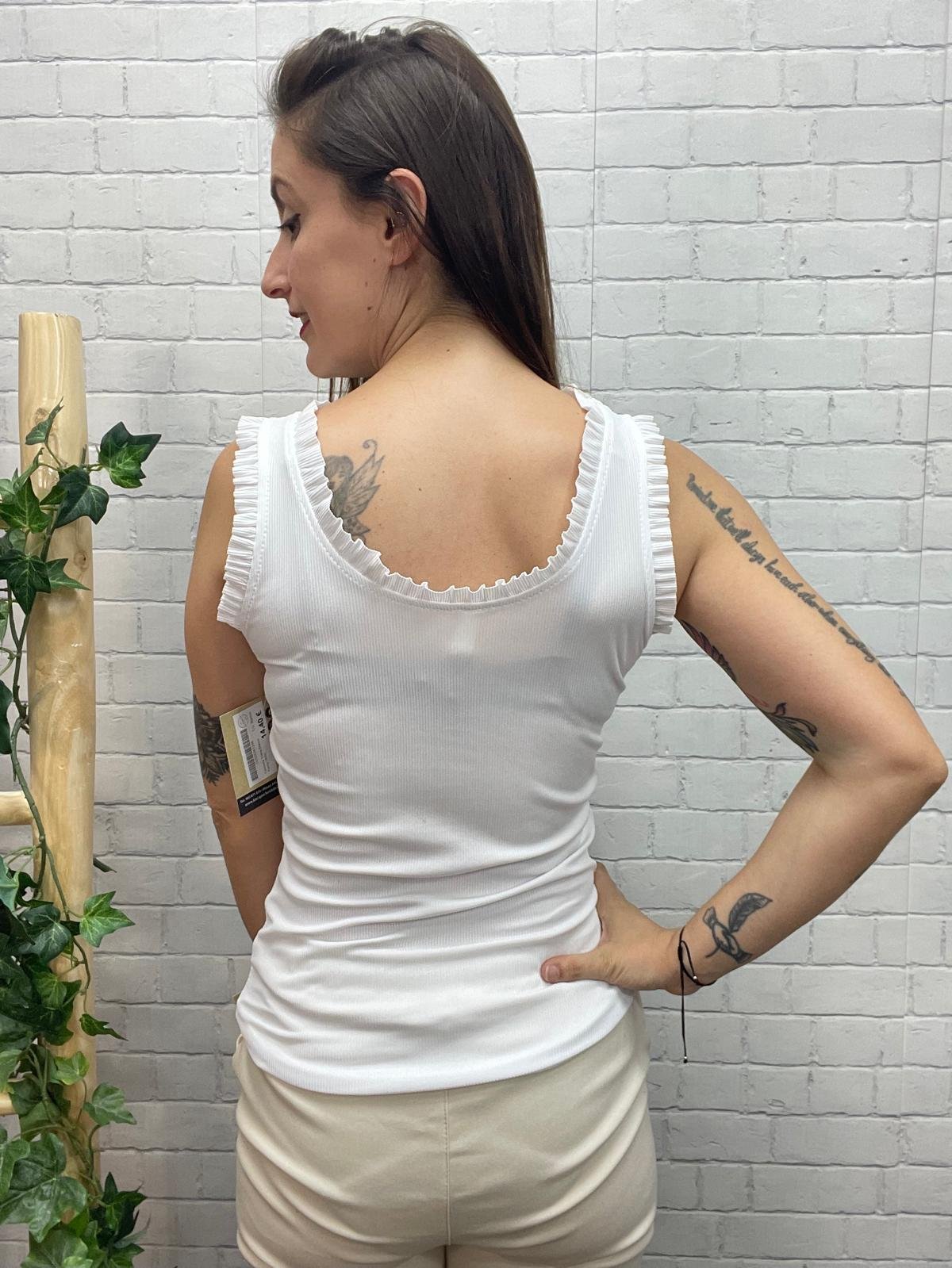 Camiseta Triana Blanco T-36/42 De Canalé