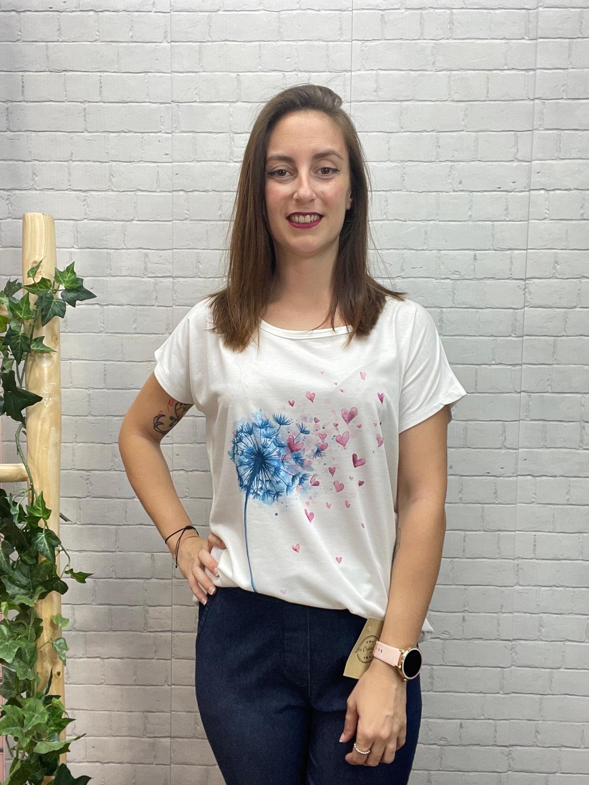 Camiseta Blue Arbol T-36/46 Con Dibujo