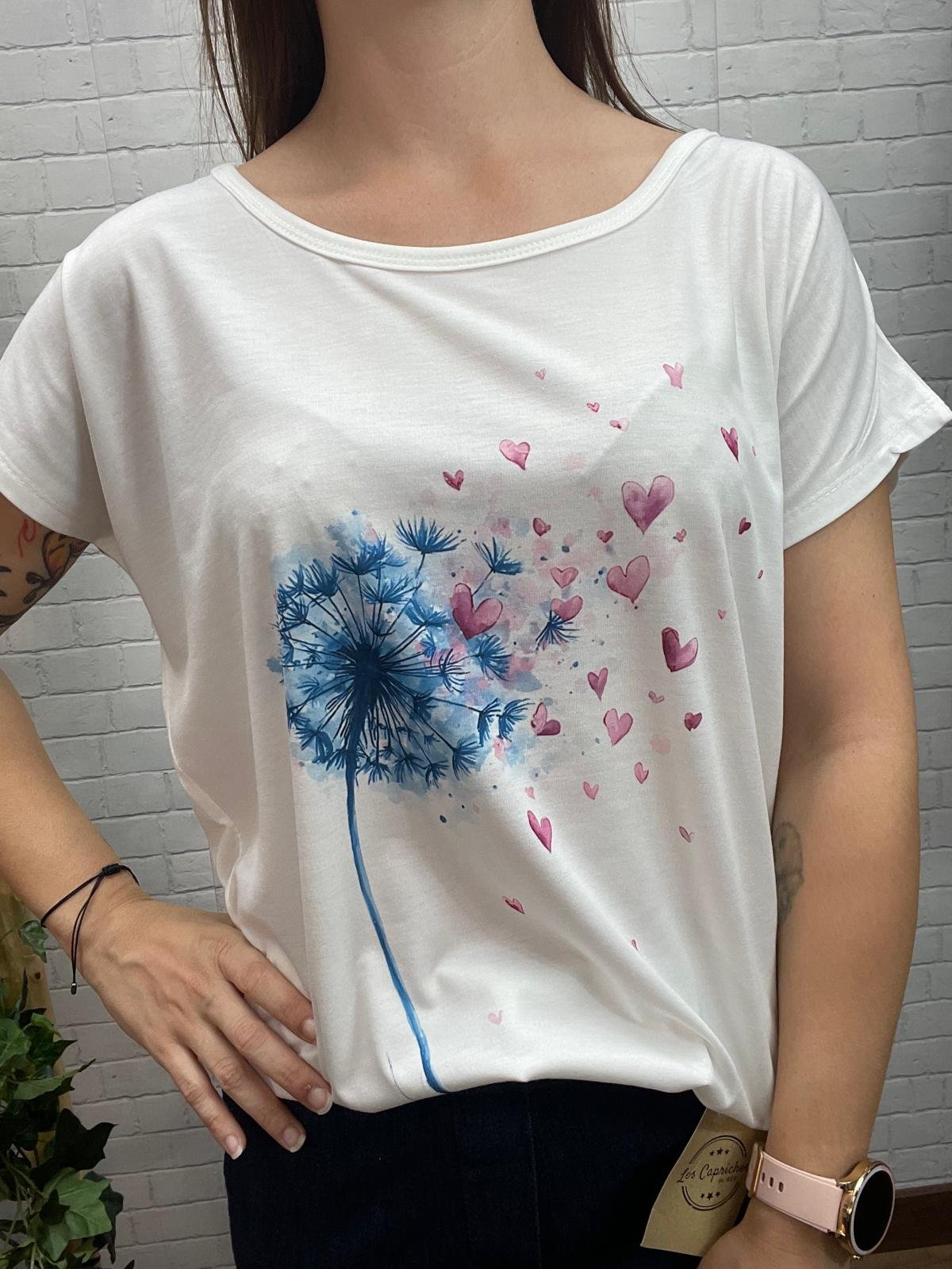 Camiseta Blue Arbol T-36/46 Con Dibujo