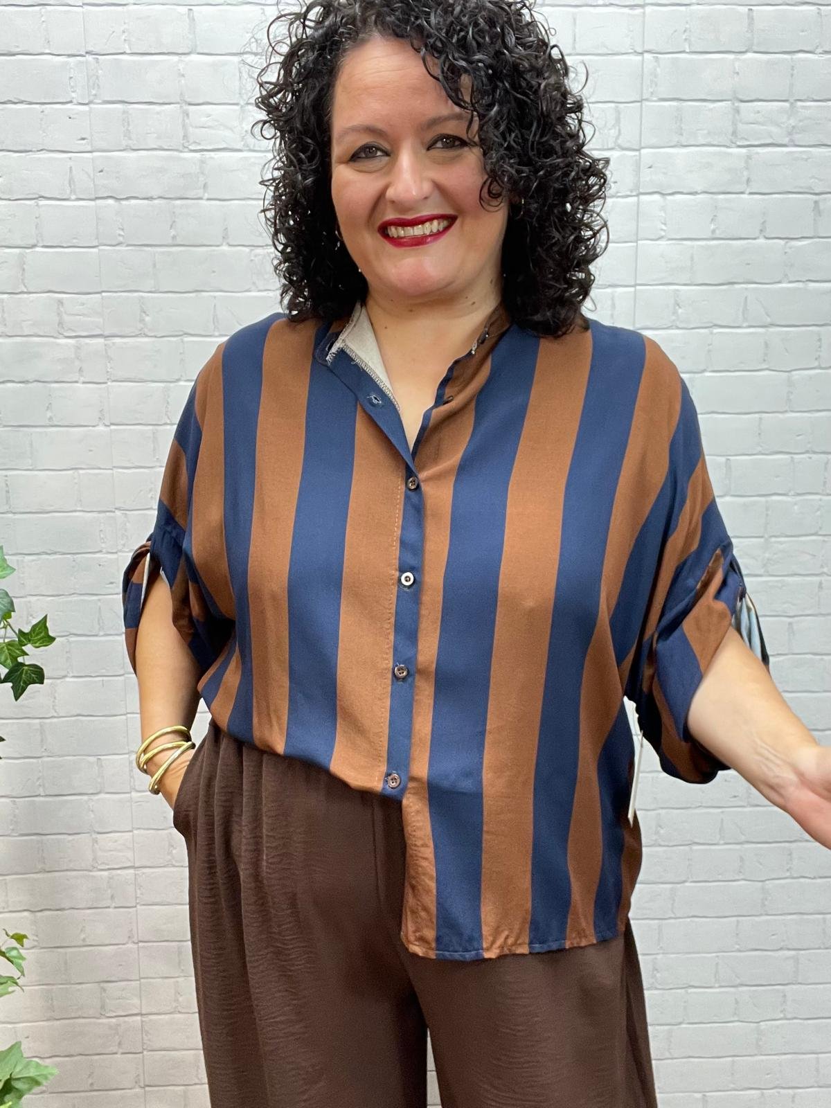 Camisa Verti Marino T-46/52 A Rayas - Imagen 7