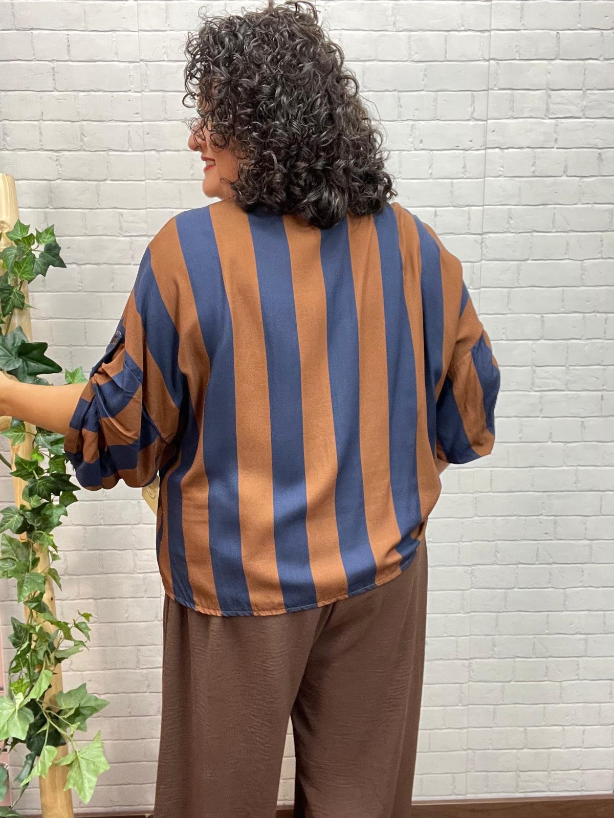 Camisa Verti Marino T-46/52 A Rayas - Imagen 4