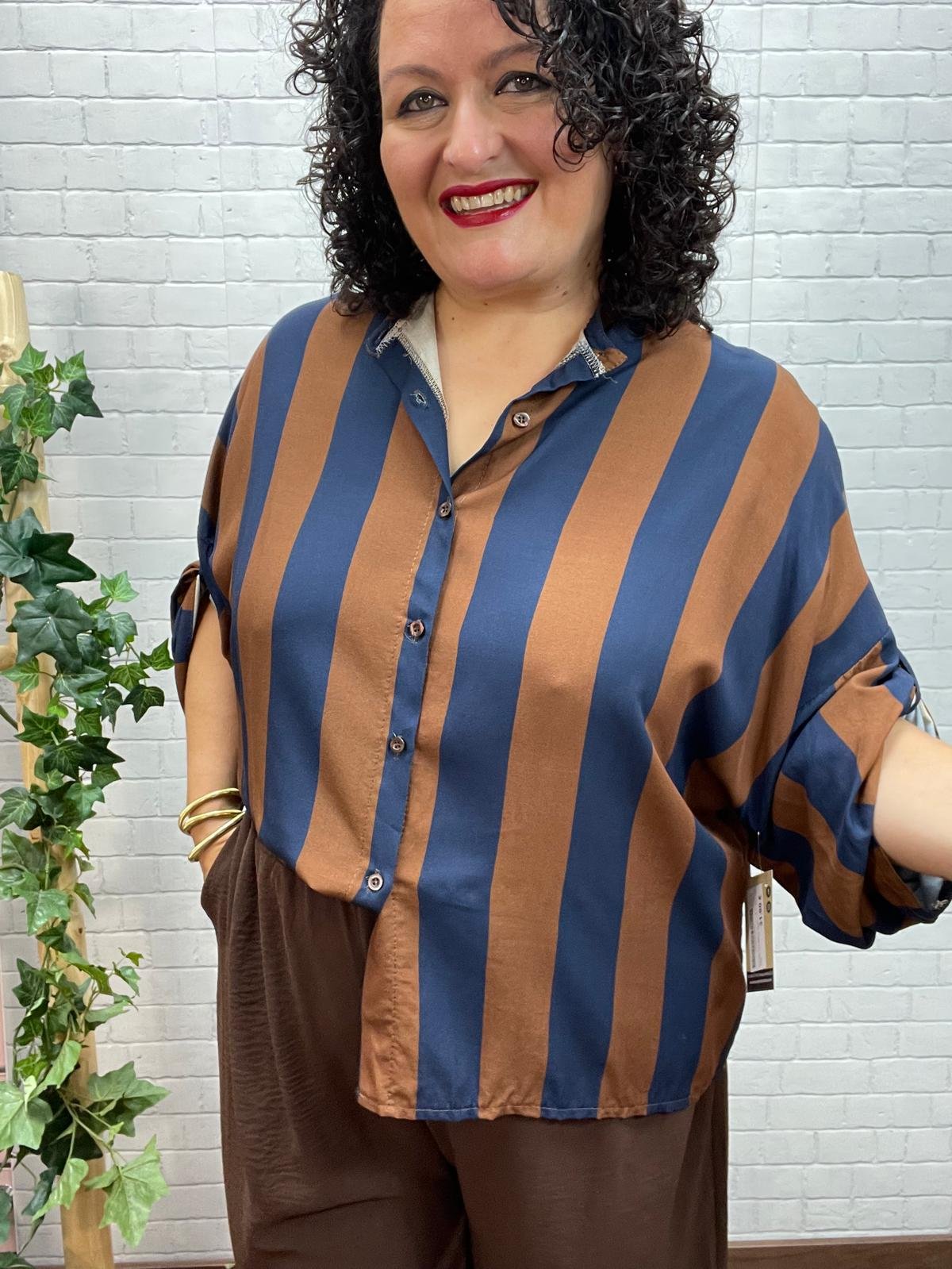 Camisa Verti Marino T-46/52 A Rayas - Imagen 3