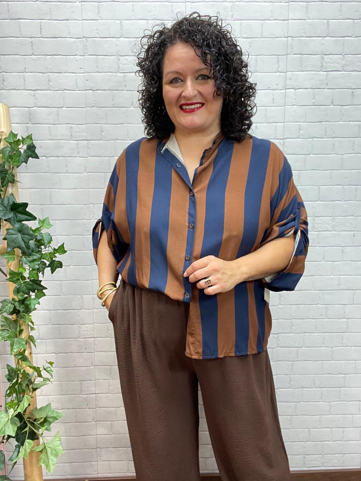Camisa Verti Marino T-46/52 A Rayas - Imagen 2