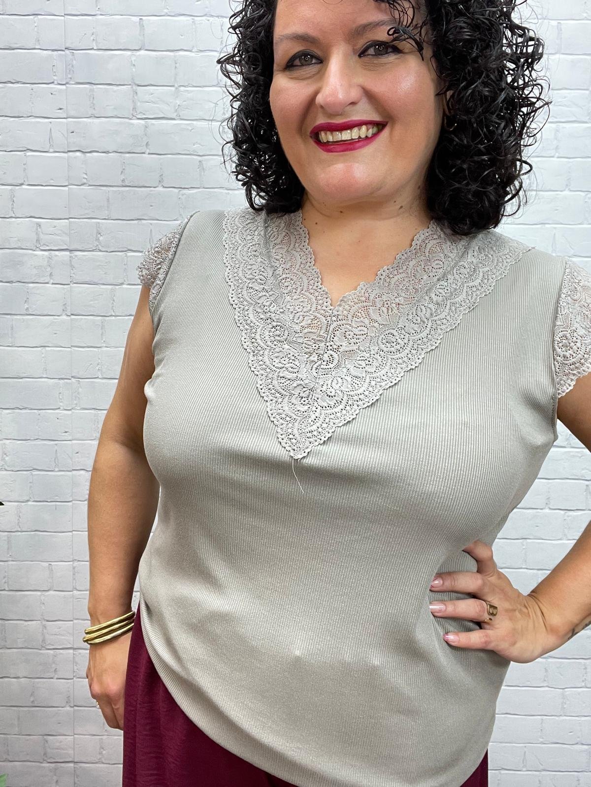Camiseta Vero Taupe T-46/54 De Canalé