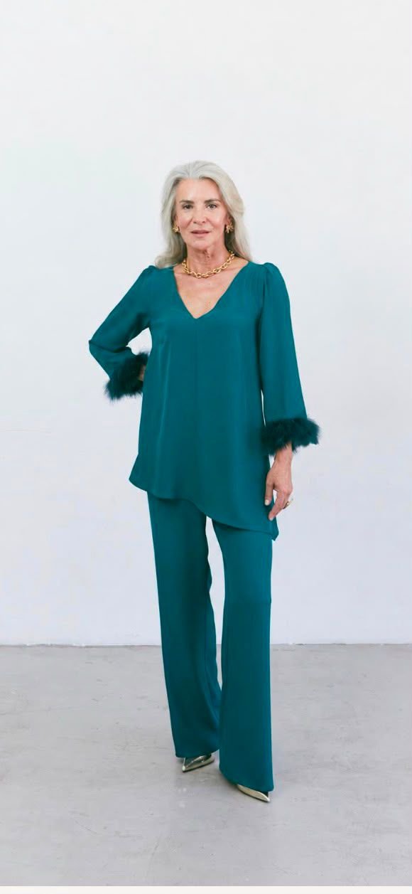 Conjunto Origen Océano T-44/54 Con Plumas